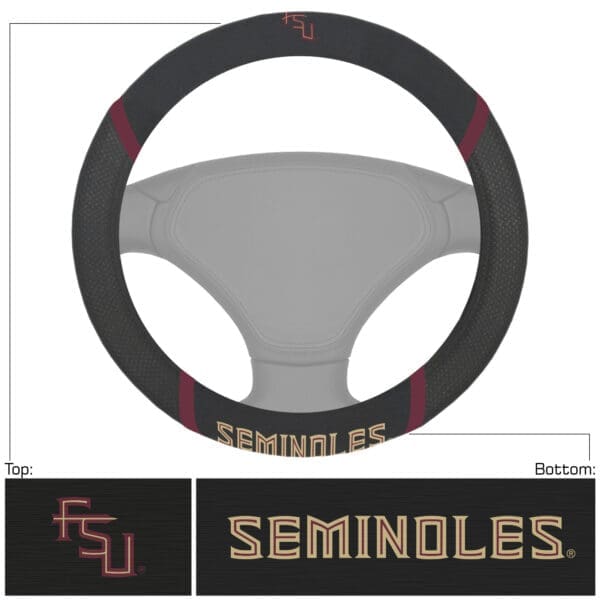 Florida State Seminoles Embroidered Steering Wheel Cover 1