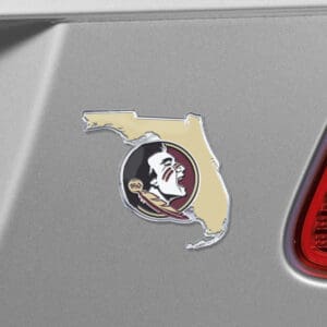 Florida State Seminoles Team State Aluminum Embossed Emblem