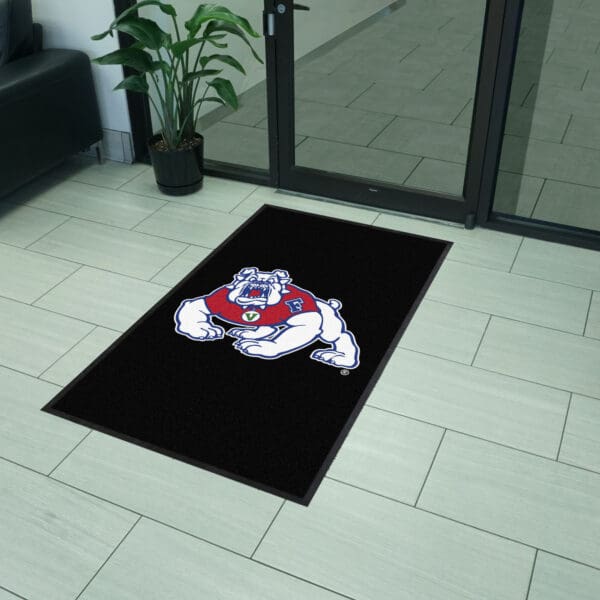 Fresno State 3X5 High-Traffic Mat with Durable Rubber Backing - Portrait Orientation
