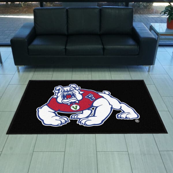 Fresno State 4X6 High-Traffic Mat with Durable Rubber Backing - Landscape Orientation