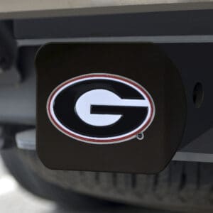 Georgia Bulldogs Black Metal Hitch Cover - 3D Color Emblem