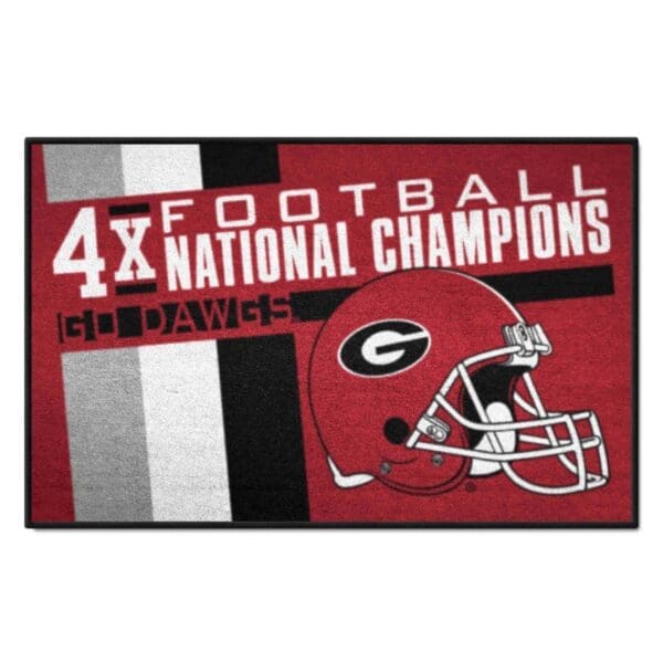 Georgia Bulldogs Dynasty Starter Mat Accent Rug 19in. x 30in 1 scaled