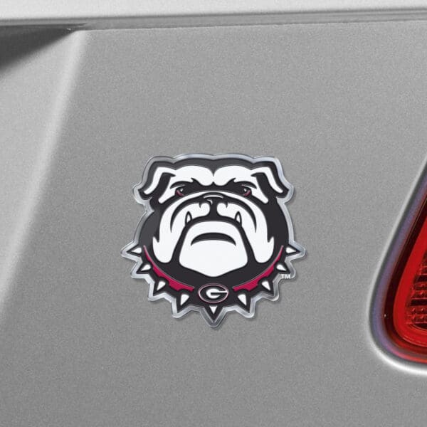 Georgia Bulldogs Heavy Duty Aluminum Embossed Color Emblem - Alternate