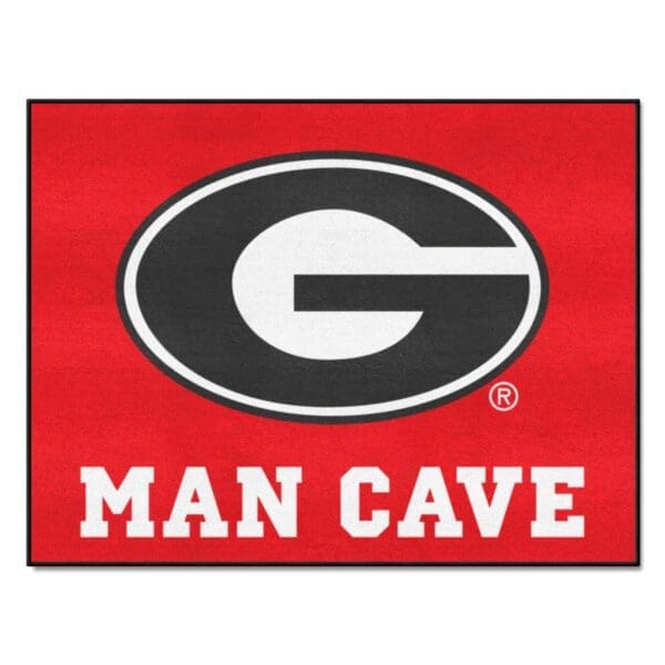 Georgia Bulldogs Man Cave All Star Rug 34 in. x 42.5 in 1 scaled