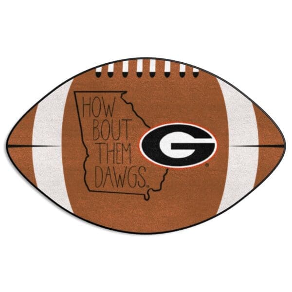 Georgia Bulldogs Southern Style Football Rug 20.5in. x 32.5in 1 scaled