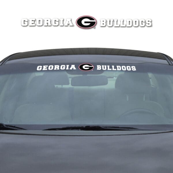 Georgia Bulldogs Sun Stripe Windshield Decal 3.25 in. x 34 in 1