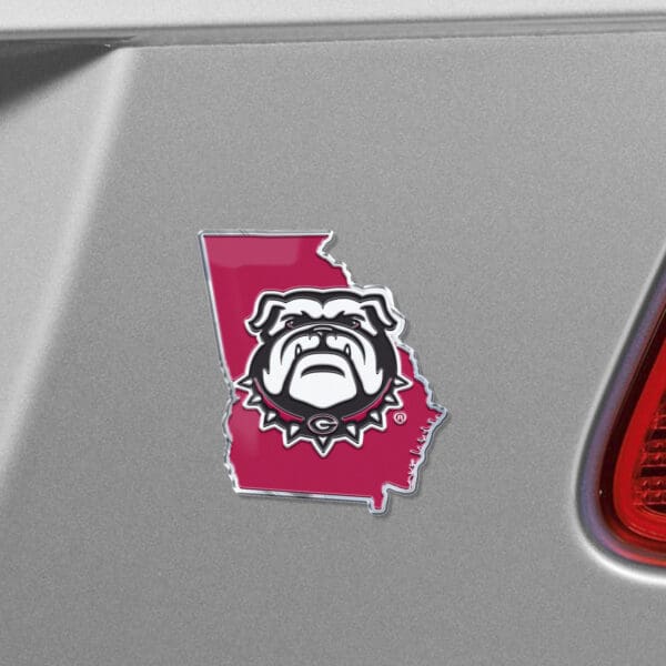 Georgia Bulldogs Team State Aluminum Embossed Emblem