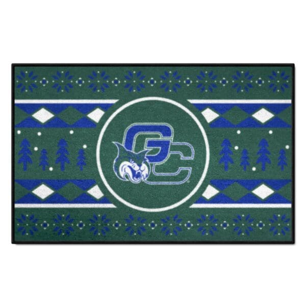Georgia College Bobcats Holiday Sweater Starter Mat Accent Rug 19in. x 30in 1 scaled