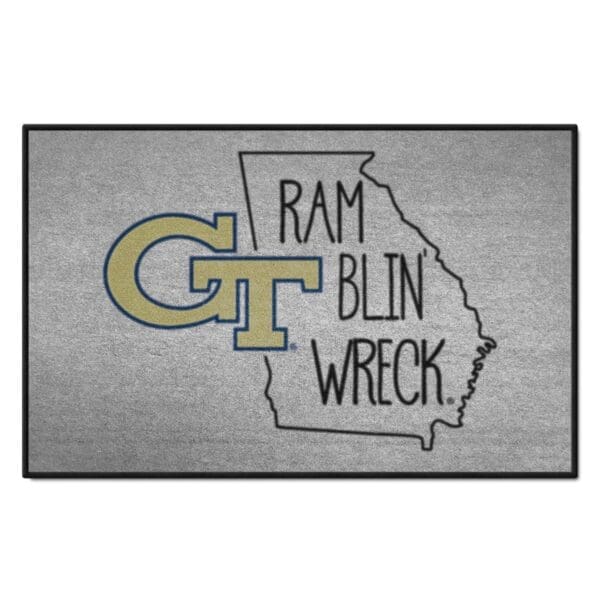 Georgia Tech Yellow Jackets Southern Style Starter Mat Accent Rug 19in. x 30in 1 scaled
