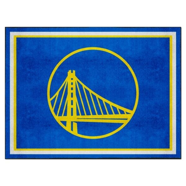Golden State Warriors 8ft. x 10 ft. Plush Area Rug 17451 1 scaled