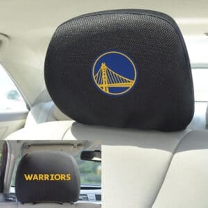Golden State Warriors Embroidered Head Rest Cover Set - 2 Pieces-20323