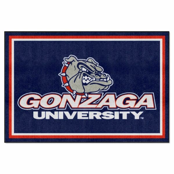 Gonzaga Bulldogs 5ft. x 8 ft. Plush Area Rug 1 scaled