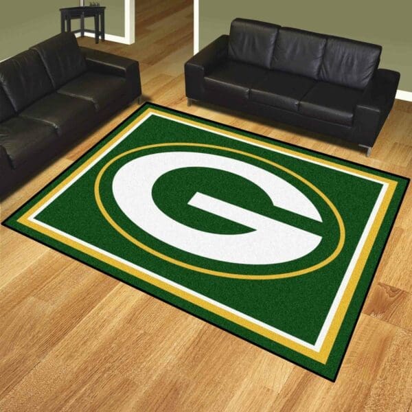 Green Bay Packers 8ft. x 10 ft. Plush Area Rug