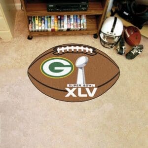 Green Bay Packers Football Rug - 20.5in. x 32.5in.