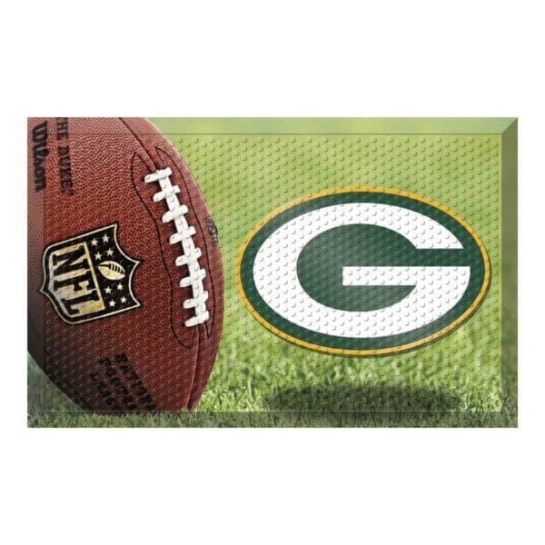 Green Bay Packers Rubber Scraper Door Mat 1 scaled