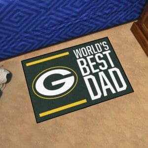 Green Bay Packers Starter Mat Accent Rug - 19in. x 30in. World's Best Dad Starter Mat