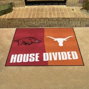 House Divided - Arkansas / Texas House Divided House Divided Rug - 34 in. x 42.5 in.
