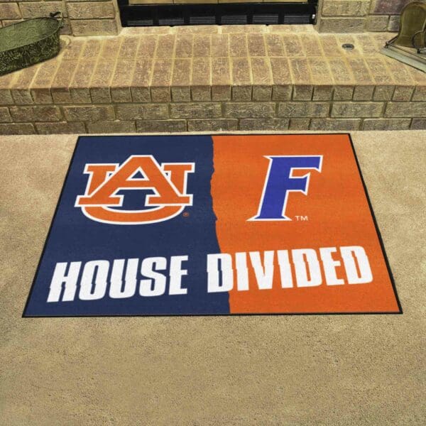 House Divided - Auburn / Florida House Divided House Divided Rug - 34 in. x 42.5 in.