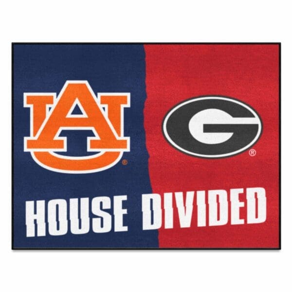 House Divided Auburn Georgia House Divided House Divided Rug 34 in. x 42.5 in 1 scaled