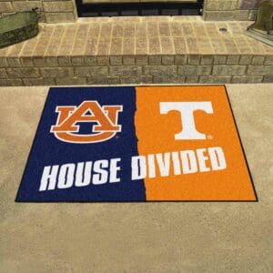 House Divided - Auburn / Tennessee House Divided House Divided Rug - 34 in. x 42.5 in.