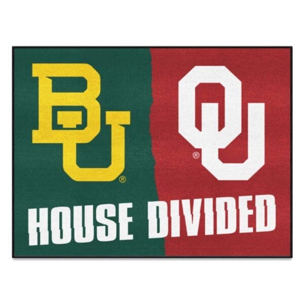 House Divided Baylor Oklahoma House Divided House Divided Rug 34 in. x 42.5 in 1 scaled