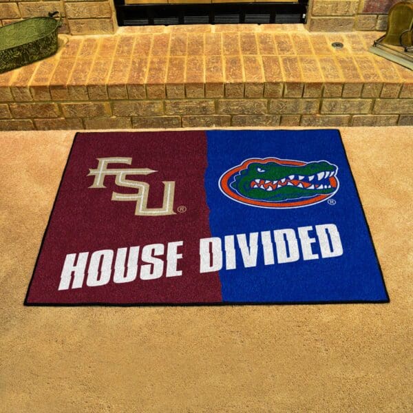 House Divided - Florida State / Florida House Divided House Divided Rug - 34 in. x 42.5 in.