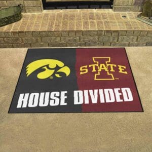 House Divided - Iowa / Iowa State House Divided House Divided Rug - 34 in. x 42.5 in.