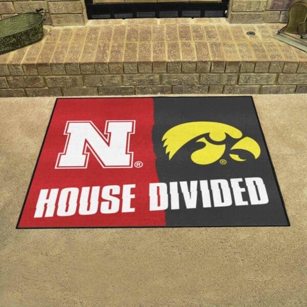 House Divided - Nebraska / Iowa House Divided House Divided Rug - 34 in. x 42.5 in.