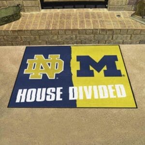 House Divided - Notre Dame / Michigan House Divided House Divided Rug - 34 in. x 42.5 in.