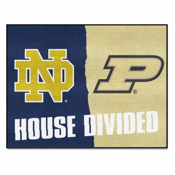 House Divided Notre Dame Purdue House Divided House Divided Rug 34 in. x 42.5 in 1 scaled