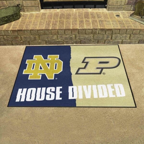 House Divided - Notre Dame / Purdue House Divided House Divided Rug - 34 in. x 42.5 in.