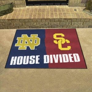 House Divided - Notre Dame / Southern Cal House Divided House Divided Rug - 34 in. x 42.5 in.