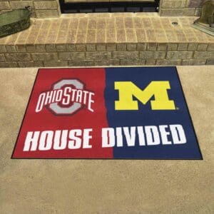 House Divided - Ohio State / Michigan House Divided House Divided Rug - 34 in. x 42.5 in.