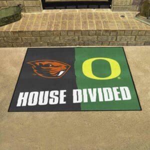 House Divided - Oregon / Oregon State House Divided House Divided Rug - 34 in. x 42.5 in.