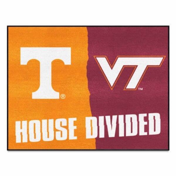 House Divided Tennessee Virginia Tech House Divided House Divided Rug 34 in. x 42.5 in 1 scaled