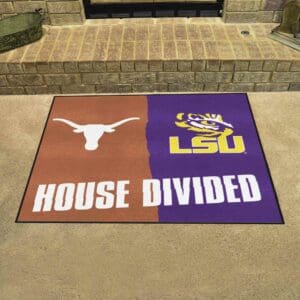 House Divided - Texas / LSU House Divided House Divided Rug - 34 in. x 42.5 in.