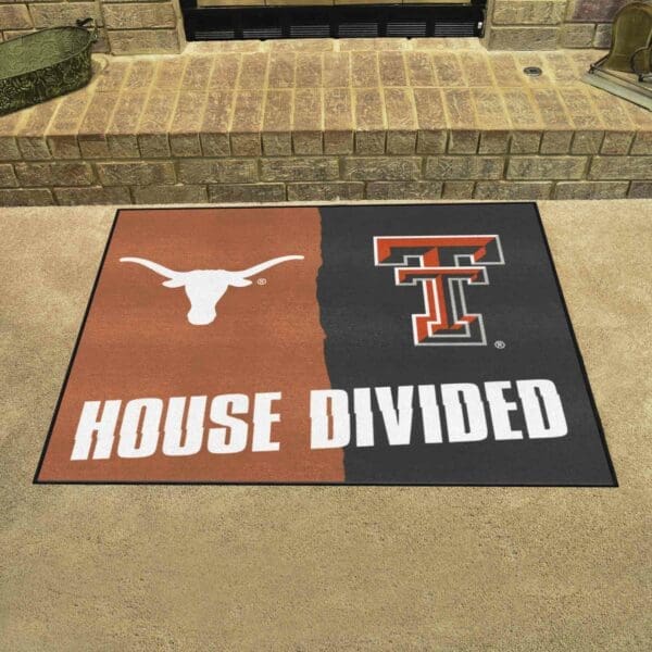 House Divided - Texas / Texas Tech House Divided House Divided Rug - 34 in. x 42.5 in.