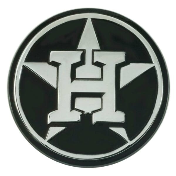 Houston Astros 3D Chrome Metal Emblem 1