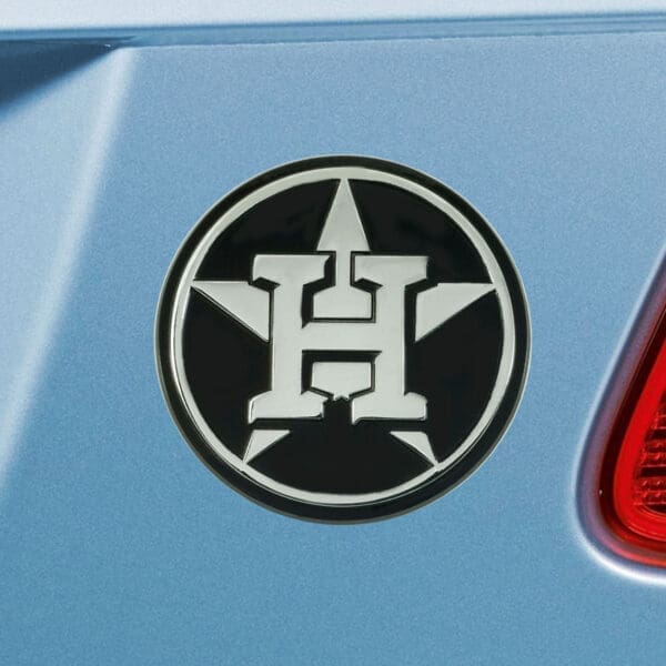 Houston Astros 3D Chrome Metal Emblem