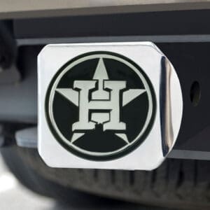 Houston Astros Chrome Metal Hitch Cover with Chrome Metal 3D Emblem