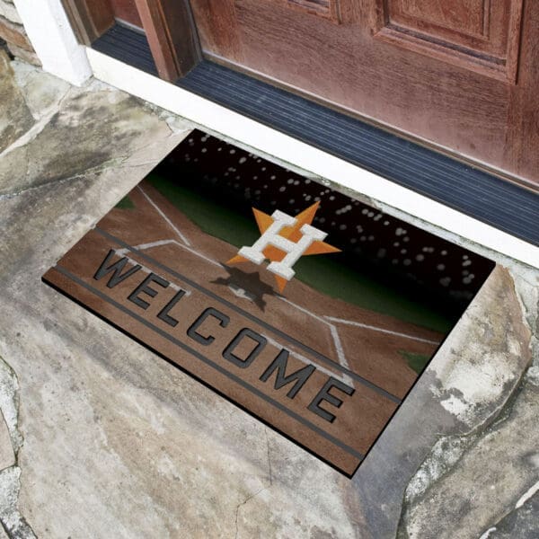 Houston Astros Rubber Door Mat - 18in. x 30in.