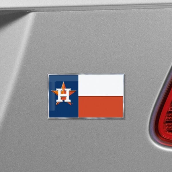 Houston Astros State Flag Aluminum Embossed Emblem