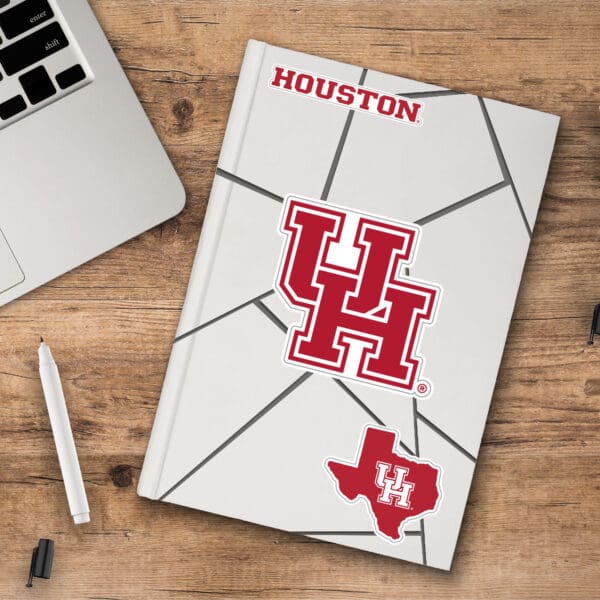 Houston Cougars 3 Piece Decal Sticker Set
