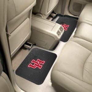 Houston Cougars Back Seat Car Utility Mats - 2 Piece Set
