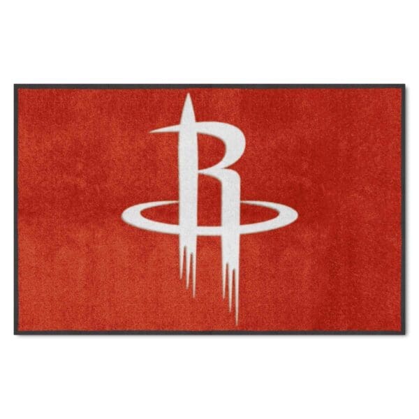 Houston Rockets 4X6 High Traffic Mat with Durable Rubber Backing Landscape Orientation 9917 1 scaled