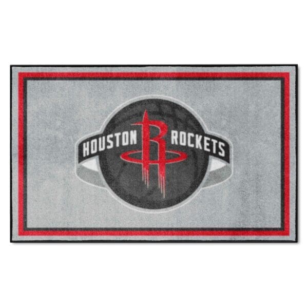 Houston Rockets 4ft. x 6ft. Plush Area Rug 36955 1 scaled