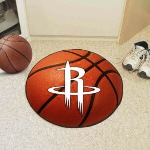 Houston Rockets Basketball Rug - 27in. Diameter-10212