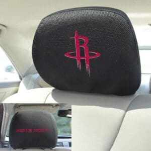 Houston Rockets Embroidered Head Rest Cover Set - 2 Pieces-25015