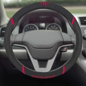 Houston Rockets Embroidered Steering Wheel Cover-25022