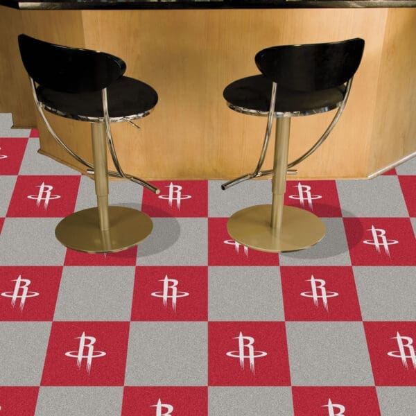 Houston Rockets Team Carpet Tiles - 45 Sq Ft.-9278